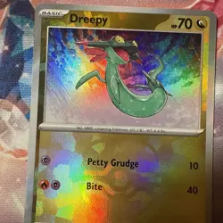 Pokemon TCG Dreepy Prismatic Evolutions Card 071/131 Masterball Reverse Holo - Image 2