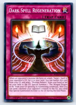 Dark Spell Regeneration Secret Rare Battles of Legend: Armageddon BLAR-EN001 LP - Image 1
