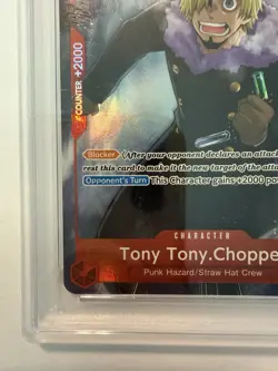 One Piece Premium Booster 2 PRB02 - Tony Tony.Chopper Alternate Alt Art PSA 10 - Image 5