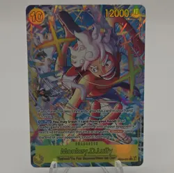 Bandai One Piece Monkey D. Luffy EB04-061 Secret Rare Foil Blocker 10C 12000P - Image 1