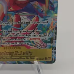 Bandai One Piece Monkey D. Luffy EB04-061 Secret Rare Foil Blocker 10C 12000P - Image 4
