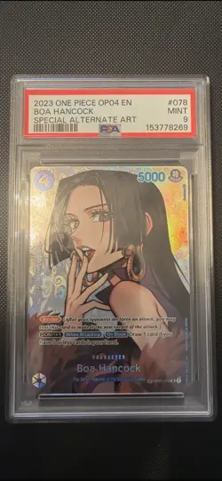 One Piece CCG Boa Hancock Special Alternate Art OP01-078 PSA 9 - Image 1