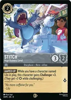 Disney Lorcana TCG Stitch - High Badness Level Promo Foil 35/P3 EN - Image 3
