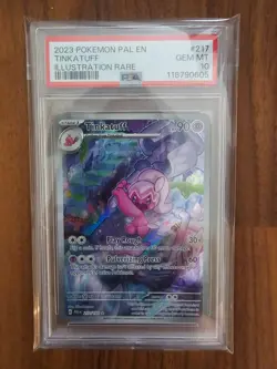 PSA 10 Gem Mint Pokemon TCG Tinkatuff Scarlet & Violet Paldea Evolved 217/193 - Image 1