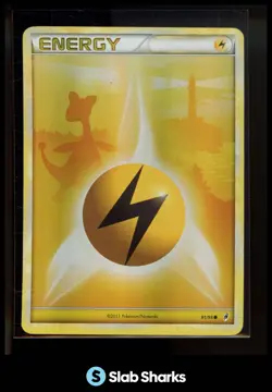 2011 POKEMON CALL OF LEGENDS #91/95 LIGHTNING ENERGY - Image 1