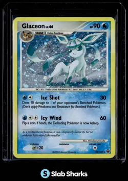 2008 POKEMON DIAMOND & PEARL MAJESTIC DAWN 20/100 GLACEON HOLO - Image 1