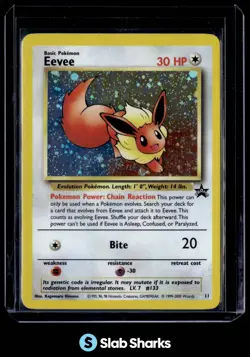 1999 POKEMON WIZARDS BLACK STAR PROMOS #11 EEVEE POKEMON LEAGUE PROMO - Image 1