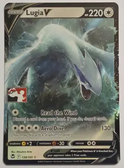 Lugia V 138/195 Play Stamped Prize Pack Series 4 Pokemon TCG & Bonus Card - Image 2