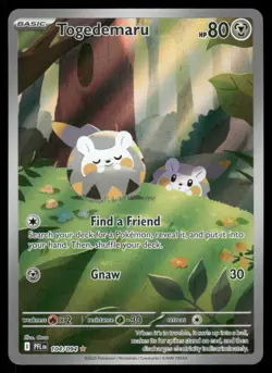 Pokemon Cards Togedemaru 104/094 Phantasmal Flames Illustration Rare NM - Image 1