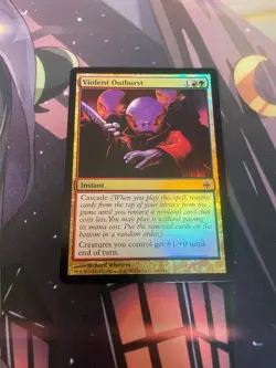 MTG - VIOLENT OUTBURST - COMMON - FOIL - ALARA REBORN - NM - Image 1