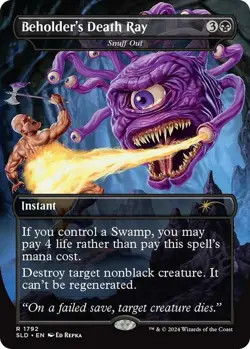 Mint/Near-Mint, English - 1 x MTG Snuff Out - 1792 - Beholder's Death Ray - Non- - Image 1