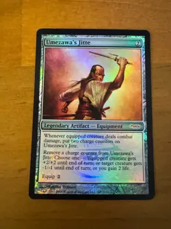 Magic MTG Grand Prix Promos Umezawa's Jitte FOIL #GP 2010 Promo LP - Image 1
