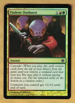 Foil - Violent Outburst (Alara Reborn, Common, 2009) NM - Image 1