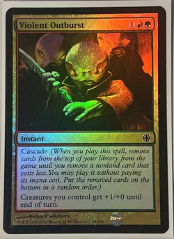 MTG FOIL Violent Outburst - Alara Reborn #63 - Image 1