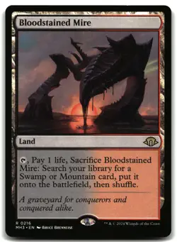 Bloodstained Mire 216 Magic_the_gathering Modern Horizons 3 - Image 1