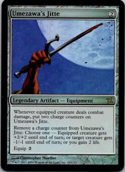 Umezawa's Jitte 163 Betrayers of Kamigawa FOIL DMG MTG - Image 1