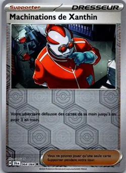 Carte Pokemon Dresseur Machinations de Xanthin 064/064 Reverse - 2024 - Image 1