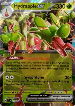 014/142 HYDRAPPLE EX DOUBLE RARE STELLAR CROWN POKEMON CARD - Image 1