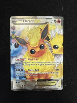 Pokemon Flareon EX RC28/RC32 Generations Radiant Collection Damaged Condition - Image 1