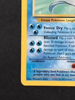 Articuno 17/62 Fossil Rare - Vintage Pokemon Card WOTC 1999 - Played #2 - Image 5