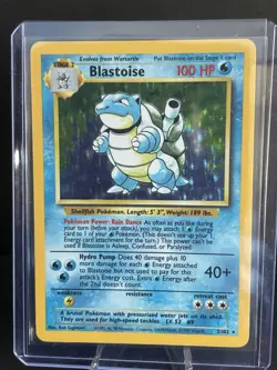 Pokemon Blastoise Base Set Holo Rare 2/102 Stage 2 100 HP English - Image 5