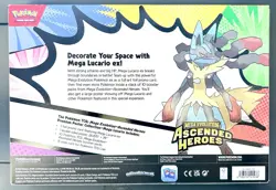 Pokemon TCG Ascended Heroes Premium Poster Collection Mega Lucario Box Sealed - Image 2