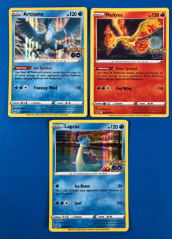 Pokemon Go- 3 Card Holo Lot- Lapras 23/78, Articuno 24/78, Moltres 12/78- NM - Image 1