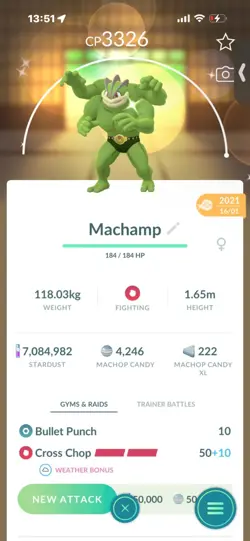 Pokemon Go Shiny Machamp ( Max CP) - Image 1