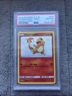 Pokemon Charmander TCG SV6/SV94 S&M Hidden Fates PSA 10 - Image 1
