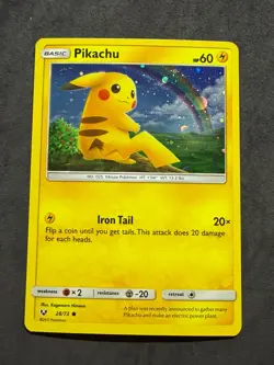 Pokemon - Pikachu - 28/73 - Shining Legends - Costco Exclusive - Cosmos Holo NM - Image 1