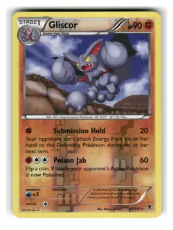 Gliscor 47/119 Rare Phantom Forces Pokemon Reverse Holo Lightly Played - Image 1