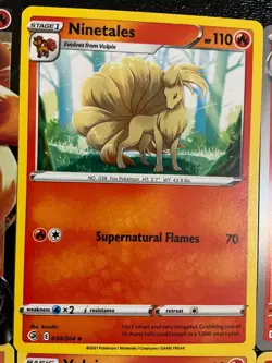 x12 Vulpix ninetales Pokemon Mixed Lot set Cute Rare V Holo 🦊🔥🔥🔥 NM - Image 3