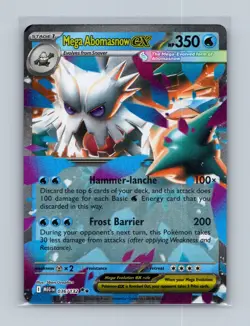 2025 Pokemon Mega Evolution Abomasnow ex Double Rare #036/132 - Image 1
