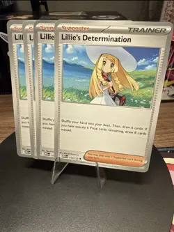 [4x Playset] Lillie's Determination 119/132 ME01: Mega Evolution Pokemon TCG - Image 1