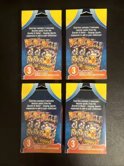 Pokemon TCG Surging Sparks 3 Pack Boosters Factory Sealed - Image 2