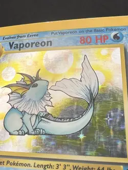 Pokemon TCG Vaporeon Jungle 12/64 Holo Rare - Image 2