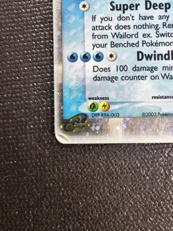 Wailord ex 100/100 Sandstorm 2003 Rare Holo EX English HP/DMG - Image 3