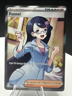 Pokemon Full Art Trainer Lot Rosa’s Encouragement & Fennel UR NM - Image 4