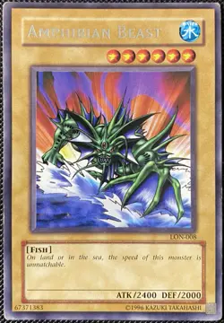 Amphibian Beast LON-008 Labyrinth of Nightmare Unlimited *See Photos* Yugioh - Image 1