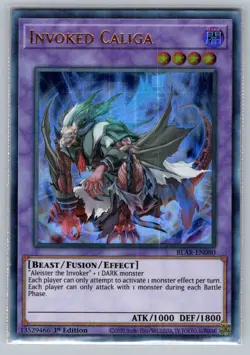 Invoked Caliga BLAR-EN080 Ultra Rare Battles of Legend: Armageddon Yu-Gi-Oh NM - Image 1