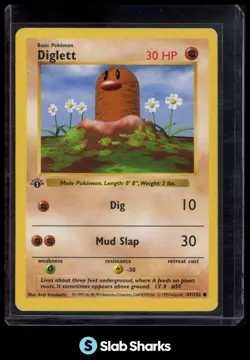 1999 POKEMON SET 1ST EDITION #47/102 DIGLETT - Image 1