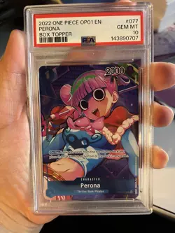 One Piece Perona Box Topper OP01-077 PSA 10 - Image 1