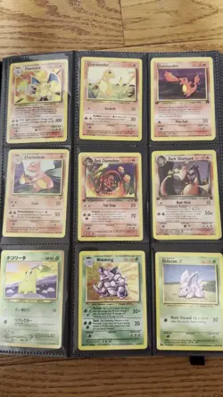 Pokemon Card Binder Collection with Rare First Edition Cards (Good Condition) - Image 2
