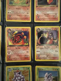 Pokemon Card Binder Collection with Rare First Edition Cards (Good Condition) - Image 3