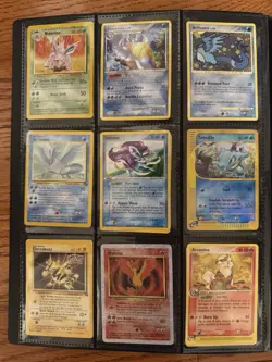 Pokemon Card Binder Collection with Rare First Edition Cards (Good Condition) - Image 4