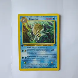 Omastar 40/62 1st Edition Fossil Pokemon Card - Wotc - MP - Image 1