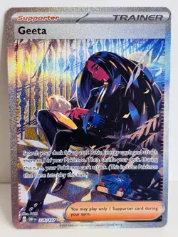 Geeta 226/197 Obsidian Flames SIR Pokemon Card Tcg Full Art Ultra Rare Trainer - Image 1