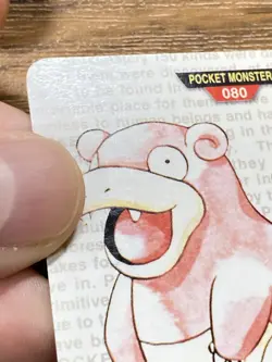 Pokemon Carddass Card Slowbro No.80 Bandai Pocket Monsters Green ver. 1996 - Image 3