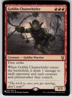 Goblin Chainwhirler Rare The List Reprints 129/269 MTG Near Mint 2020 - Image 1