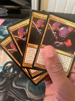 4x Violent Outburst Shards of Alara Mild Play See Pics FREE SHIPPING - Image 3